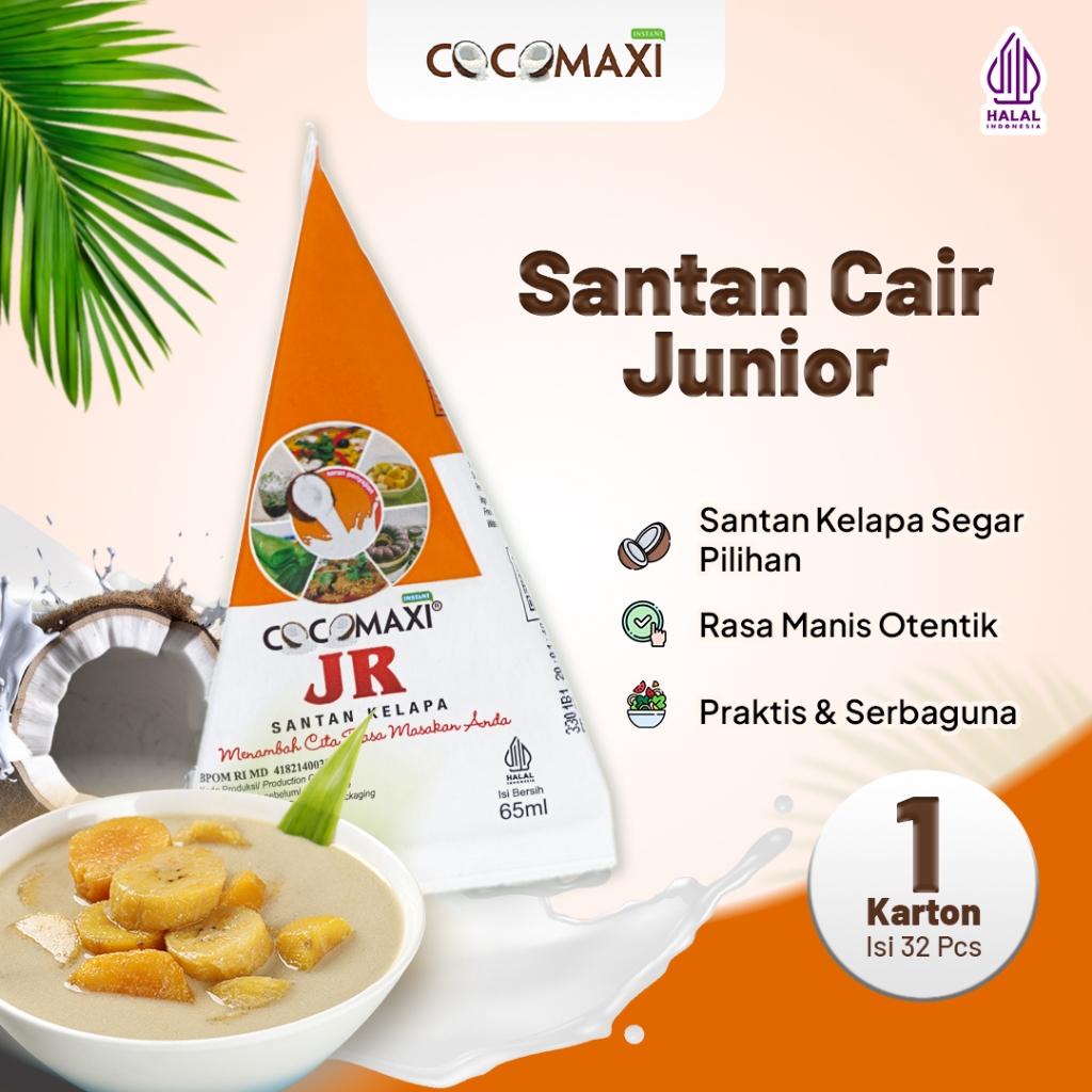 

COCOMAXI SANTAN CAIR JUNIOR 65 ML x 32 pcs - 1 Kardus