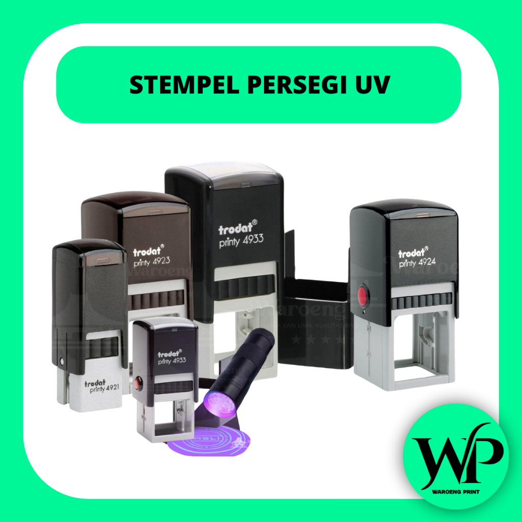 

Stempel Trodat Persegi UV – Cap Rahasia Anti-Palsu dengan Sinar UV