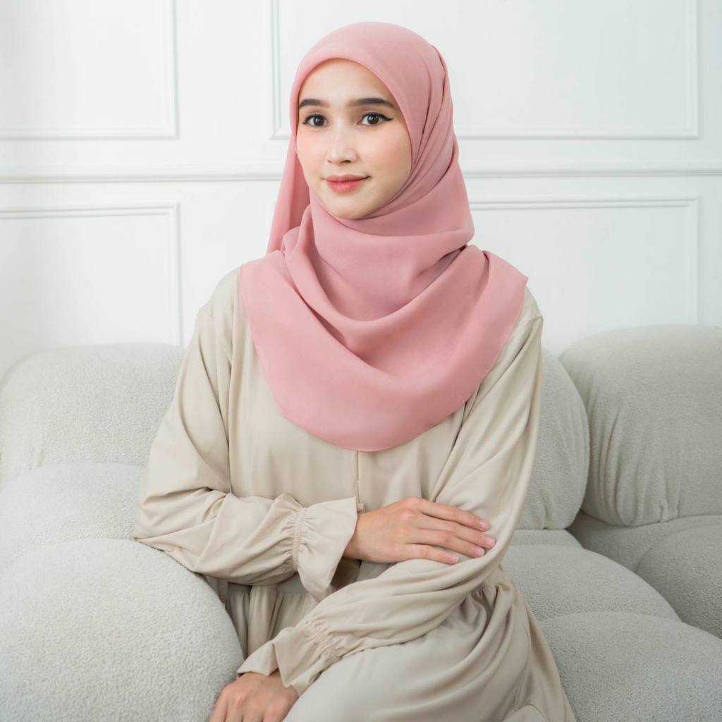 Naila Hijab Square Curve/hijab oval/ouval hijab