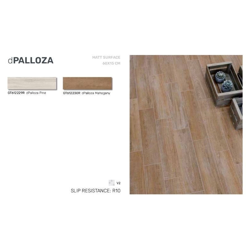 Roman Granit dPalloza 60x15 Palloza granit lantai dinding tembok indoor outdoor motif kayu