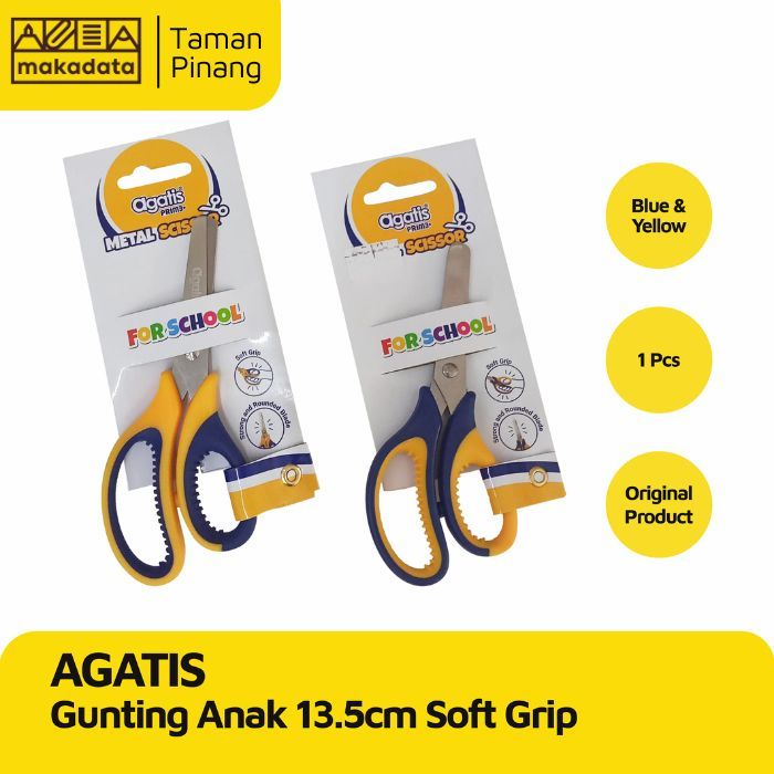 

AGATIS SCISSORS / GUNTING ANAK 13.5CM SOFT GRIP (1 PCS)