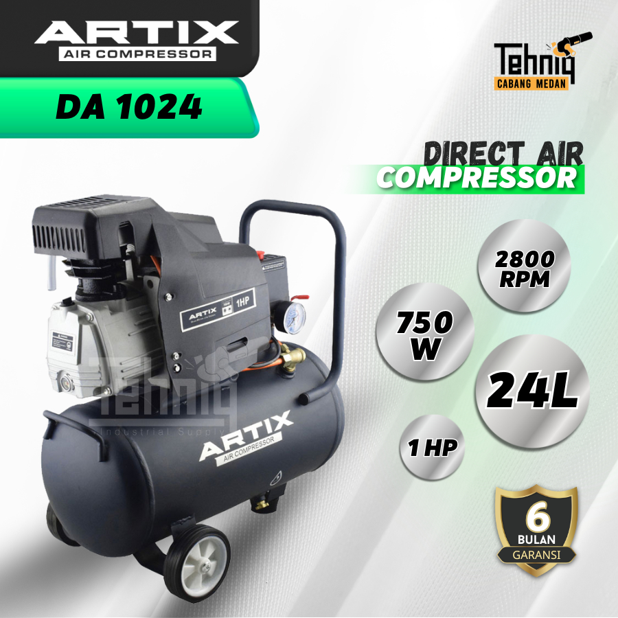 Mesin Kompresor Angin Listrik ARTIX DA 10-24 Direct Compressor 1 HP