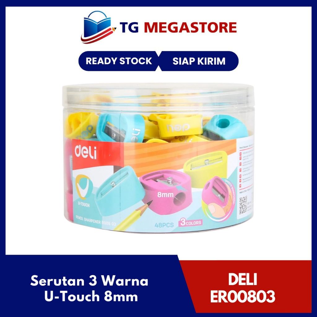 

Serutan DELI 3 Warna U-Touch 8mm - ER00803