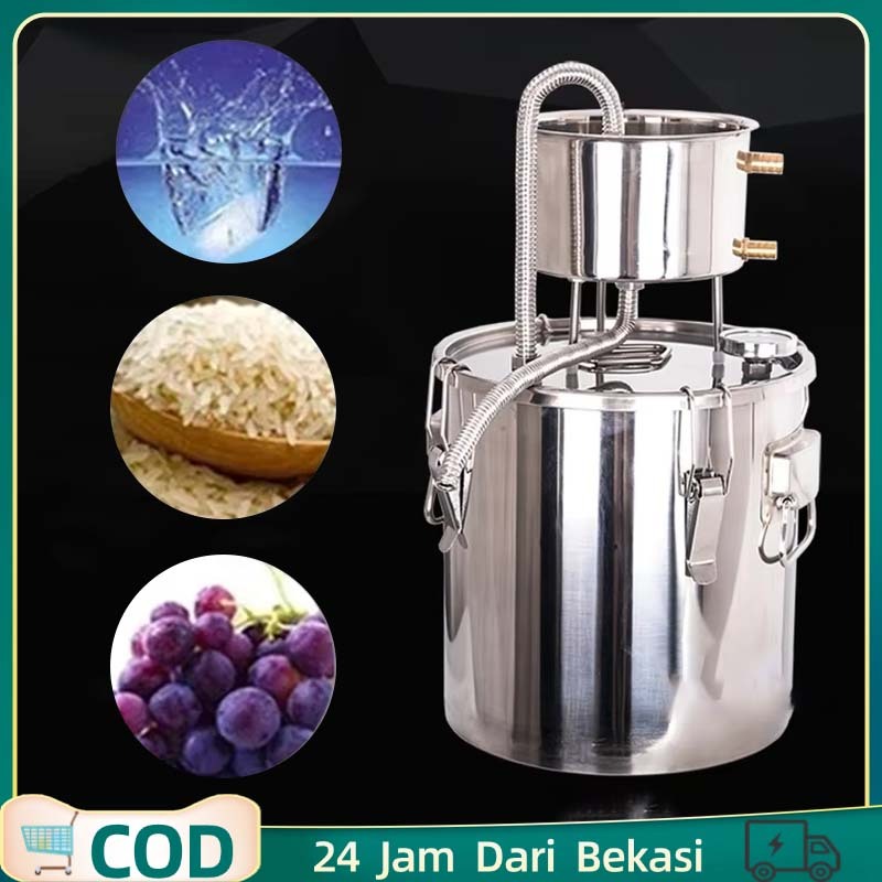 Alat Penyulingan Destilasi Home Distiller Alat Destilasi Sederhana Alat Penyuling 304 Stainless