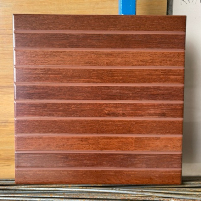 KERAMIK LANTAI DINDING MOTIF KAYU GLOSSY 40x40 ATENA SPAINWOOD COFFEE BROWN KW 1