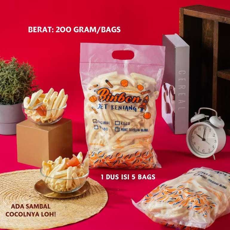 

[COD] SNACK BINBON JET KENTANG KEJU BALADO 200GR / SNACK STICK KENTANG