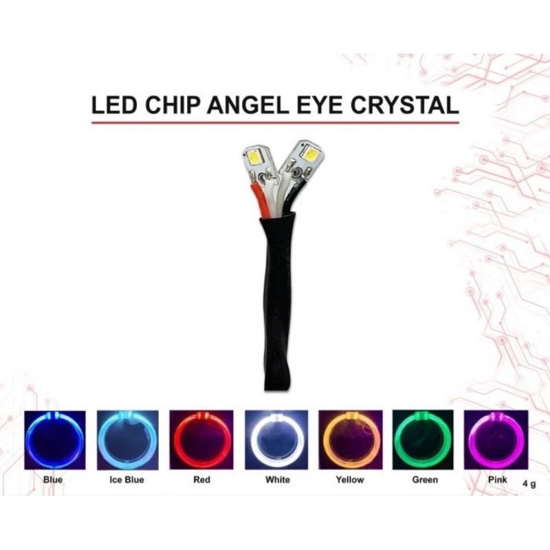 LED CHIP ANGEL EYE KRISTAL RING ONLY LED CHIP KUNING