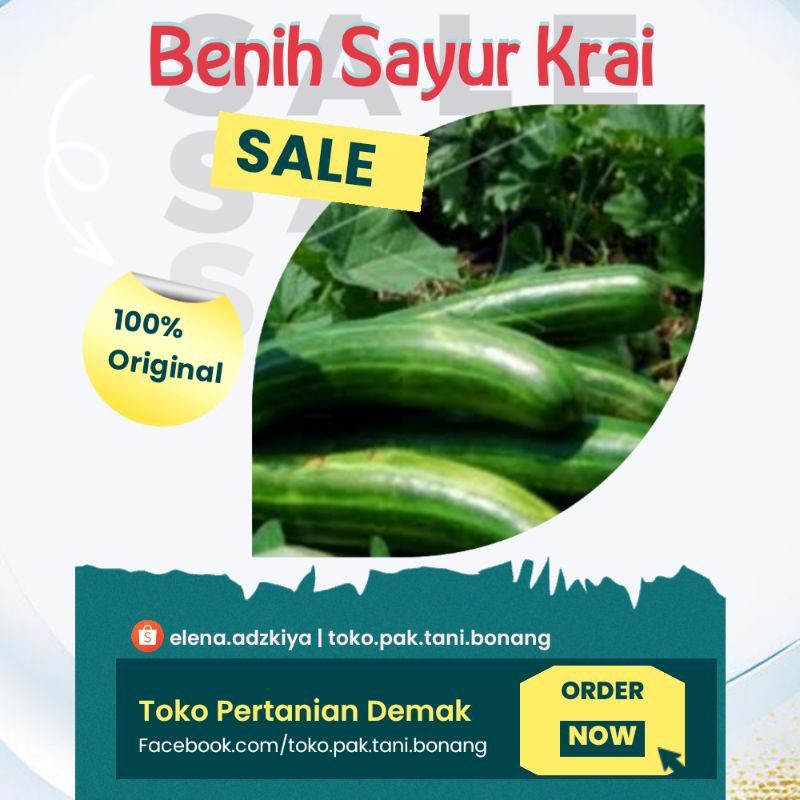 Benih Timun Krai Super atau Wiji Sayuran Siap Tanam Murah dan Berkualitas
