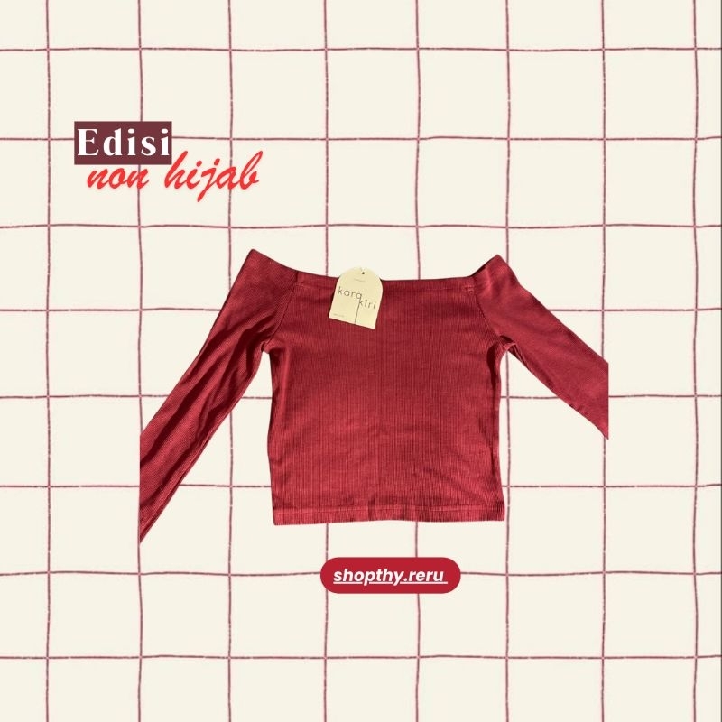 Preloved Sabrina Top KaraKiri (NEW)