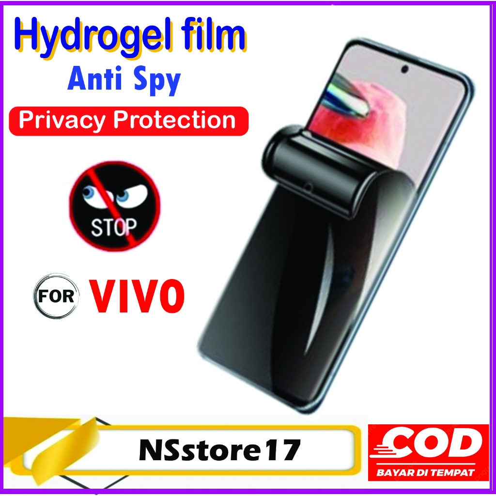 Anti Gores HYDROGEL ANTI SPY For VIVO Y21 Y21a Y21e Y21s Y21t Y22 Y22s Screen Protector Jelly