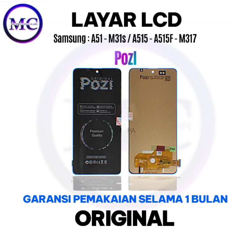 LCD SAMSUNG GALAXY A51 - M31S - A515/A515F/M317 ORIGINAL