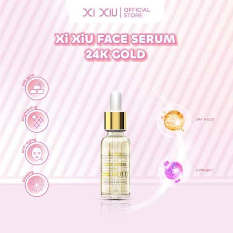 Xi XiU Face Serum With 24K Gold & Collagen 20 ml Xixiu