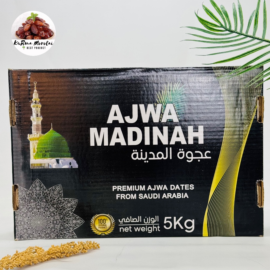 

Kurma Ajwa Alfarouk 5kg Wraped Plastik Grade 2 Grosir Importir