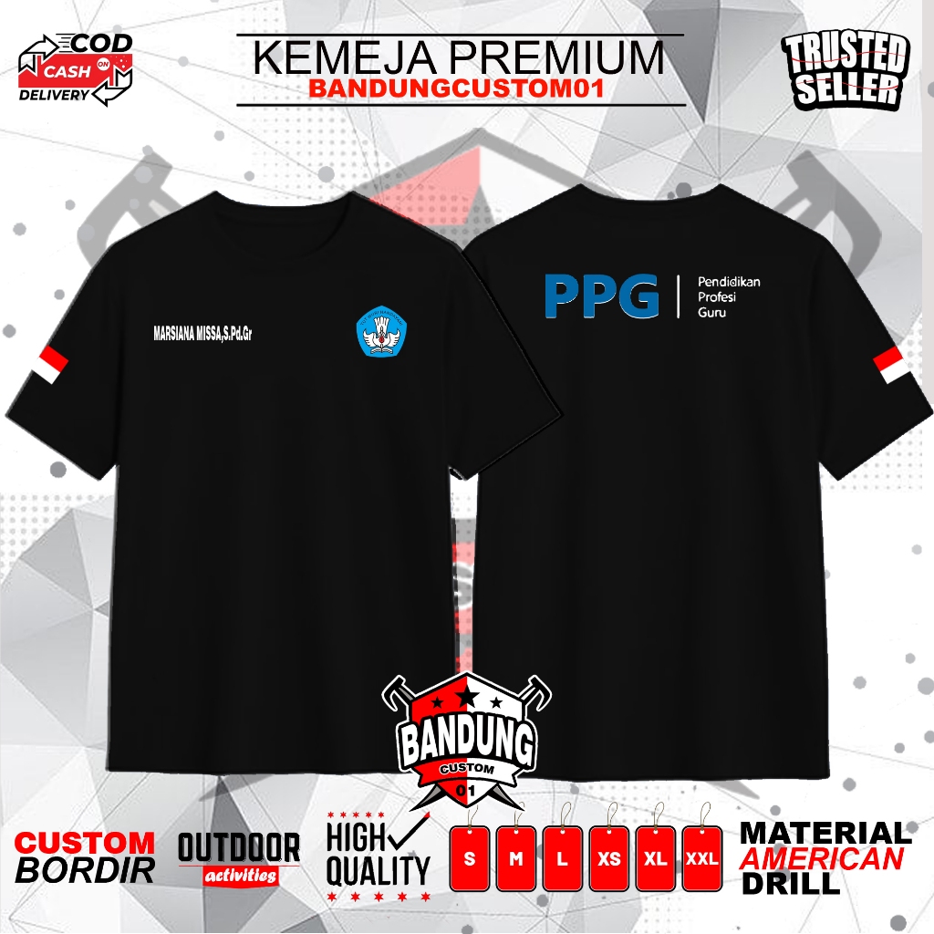 KAOS PPG - KAOS PPG LENGAN PENDEK - KAOS PRIA - KAOS  CUSTOM SABLON