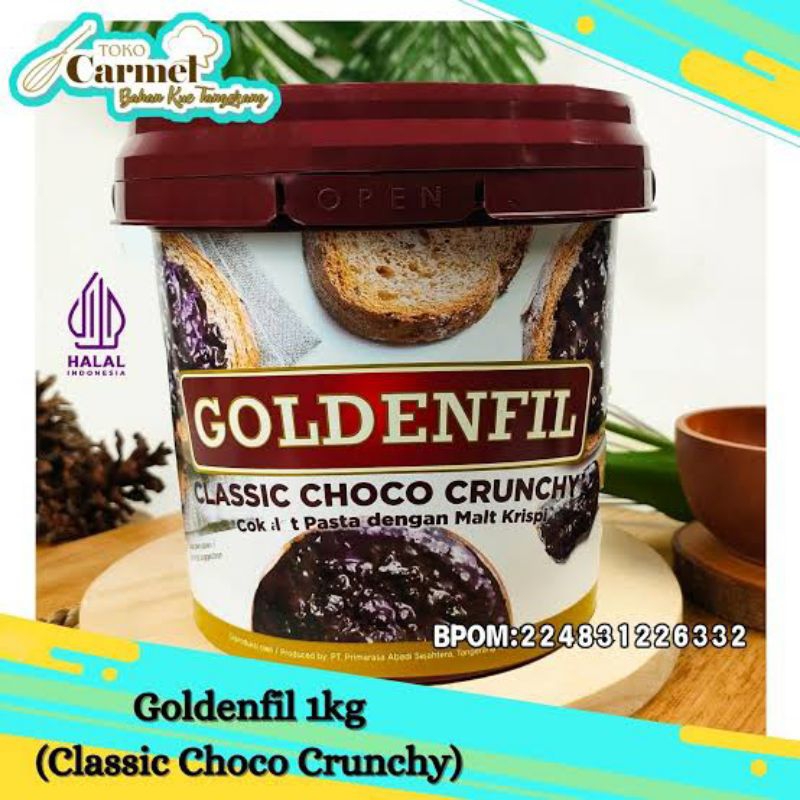 

Goldenfil Classic Choco Crunchy Cok Ati Pasta dengan Malt Krispi 1kg