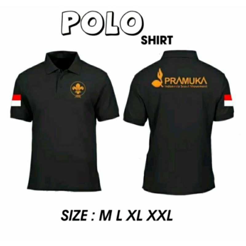 KAOS POLO PRAMUKA // KAOS POLO BERKERAH PRAMUKA