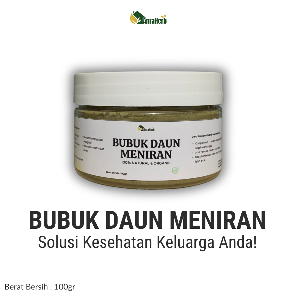 

Bubuk Daun Meniran 100gr 100% Organik by AnraHerb