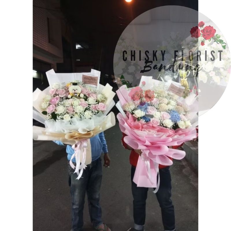 HAND BUKET BUNGA ASLI BESAR