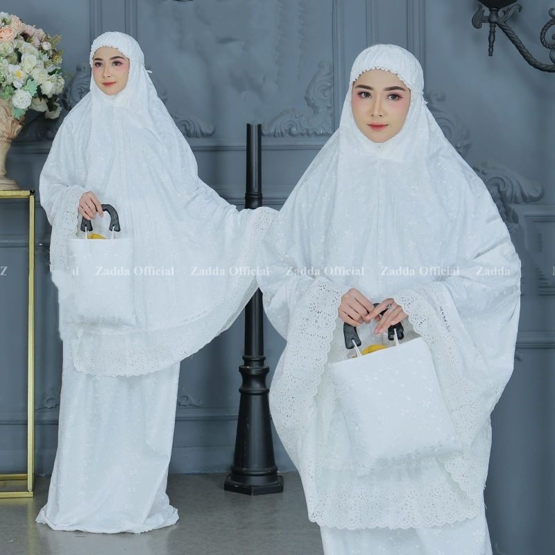 MUKENA KATUN RUBIH FULL BORDIR TIMBUL NYAMAN DAN RINGAN PASTIYA