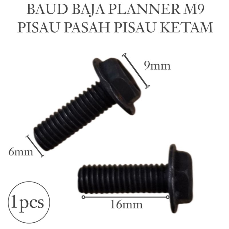 (1pcs) Baud Baja Planner M9 | Baud Pisau Ketam Hitam Pasah Planner M9