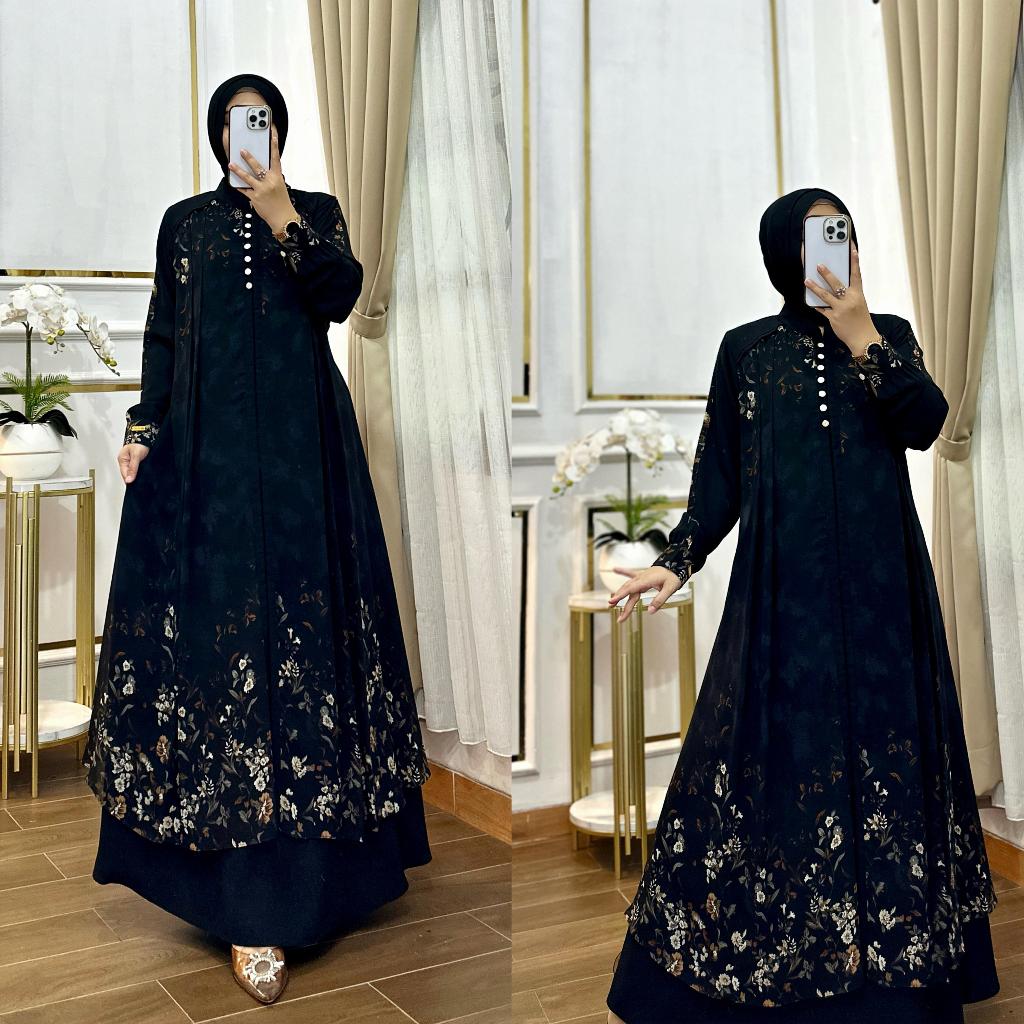 gamis pesta mewah elegan baju remaja baju remaja kekinian baju lebaran 2025 gamis remaja baju gamis