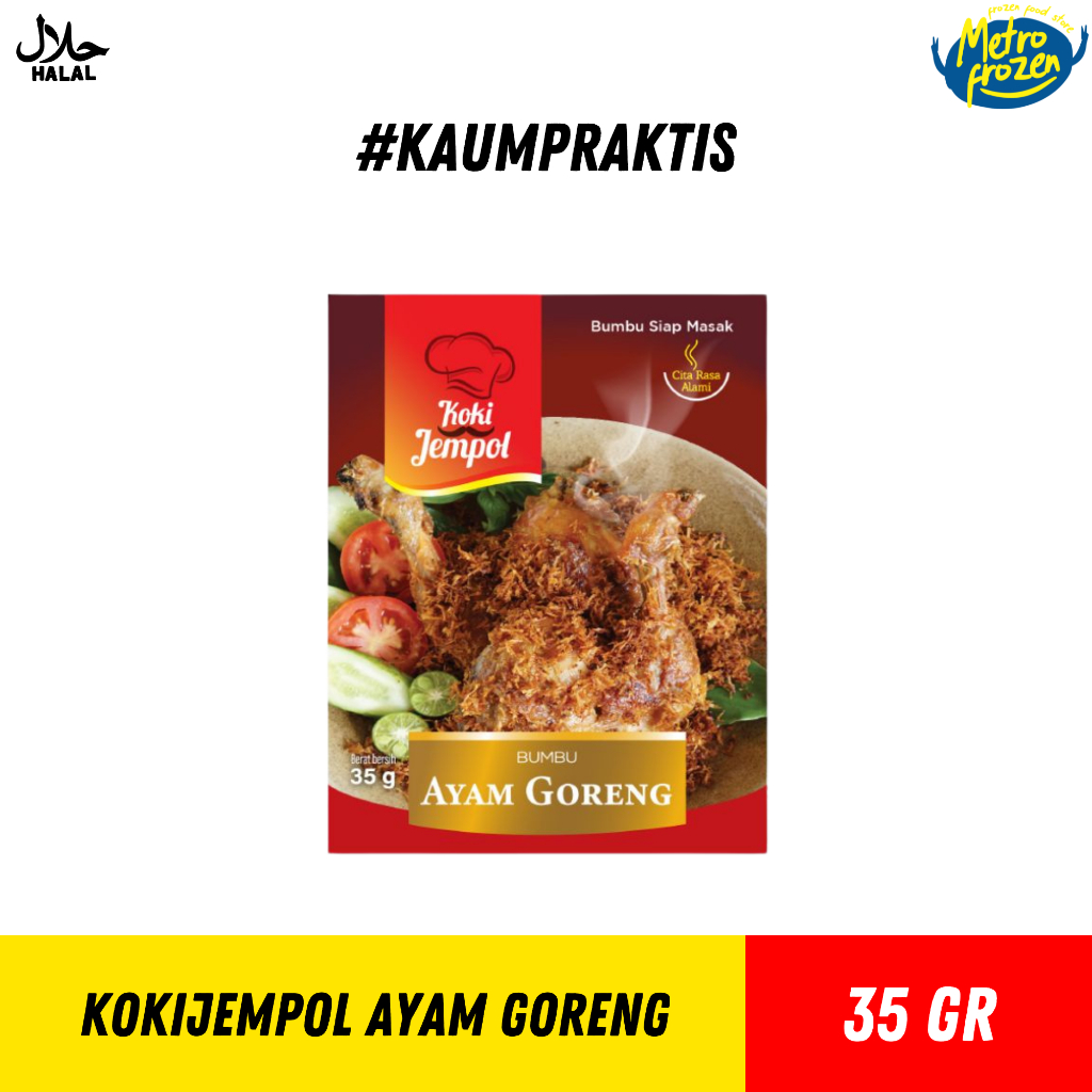 

Koki Jempol Bumbu Ayam Goreng 35gr //bumbu ayam goreng instan //bumbu ayam goreng siap saji