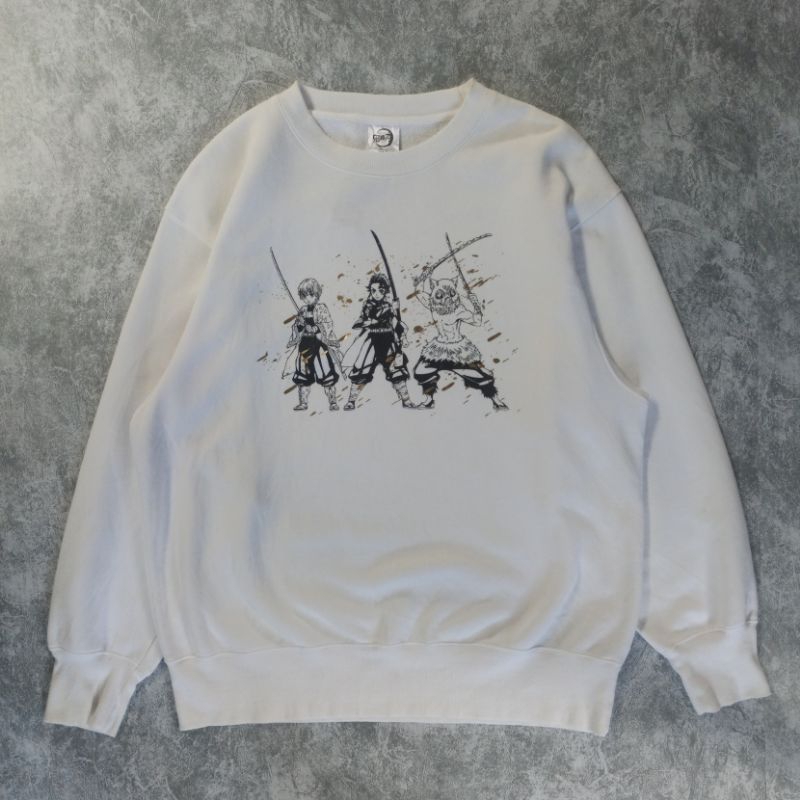 crewneck demon slayer / kimetsu no yaiba x GU uniqlo