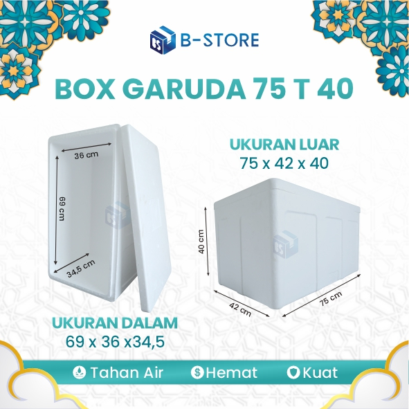 Styrofoam Box / Box Gabus / Box Styrofoam Garuda 75x42x40