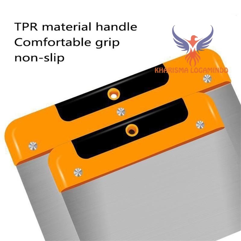 Kape Stainless gagang fiber karet Knife 8 inch Scraper Dempul 20cm Side Scraper KLP