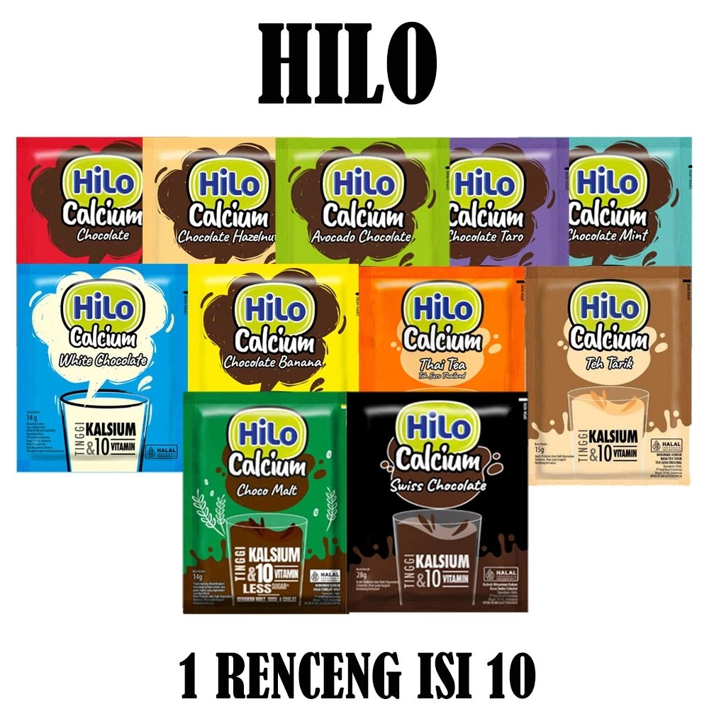 

SUSU HILO CALCIUM RENCENG ISI 10 KEMASAN 14g