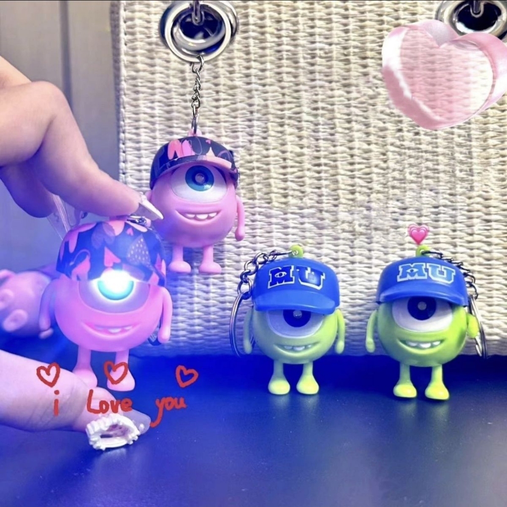 [COD]Monster Inc Mike James/MichaelWazowski/Mike Gantungan Kunci Key Chain Lucu glitter kunci mobil 