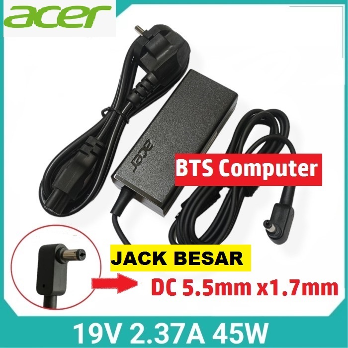 Adaptor Cas Charger Laptop ACER Aspire 3 A311-31 A314-31 A314-32 A315-21 A315-32 A315-33 A315-41 A31
