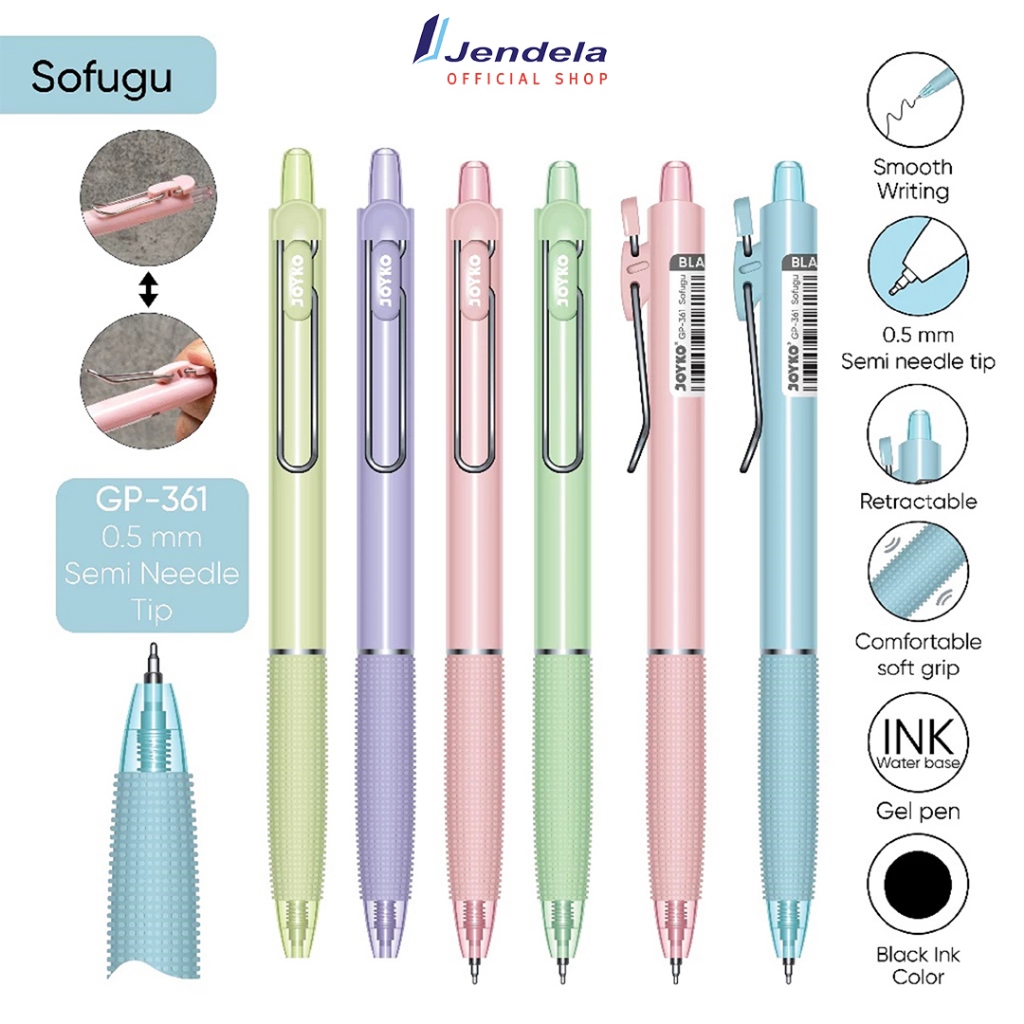 

Bolpoin Joyko GP-361 Big Fill Gelpen Retractable Pena Pulpen Ceklek Joyko Harga Satuan Alat Tulis Sekolah Kantor ATK