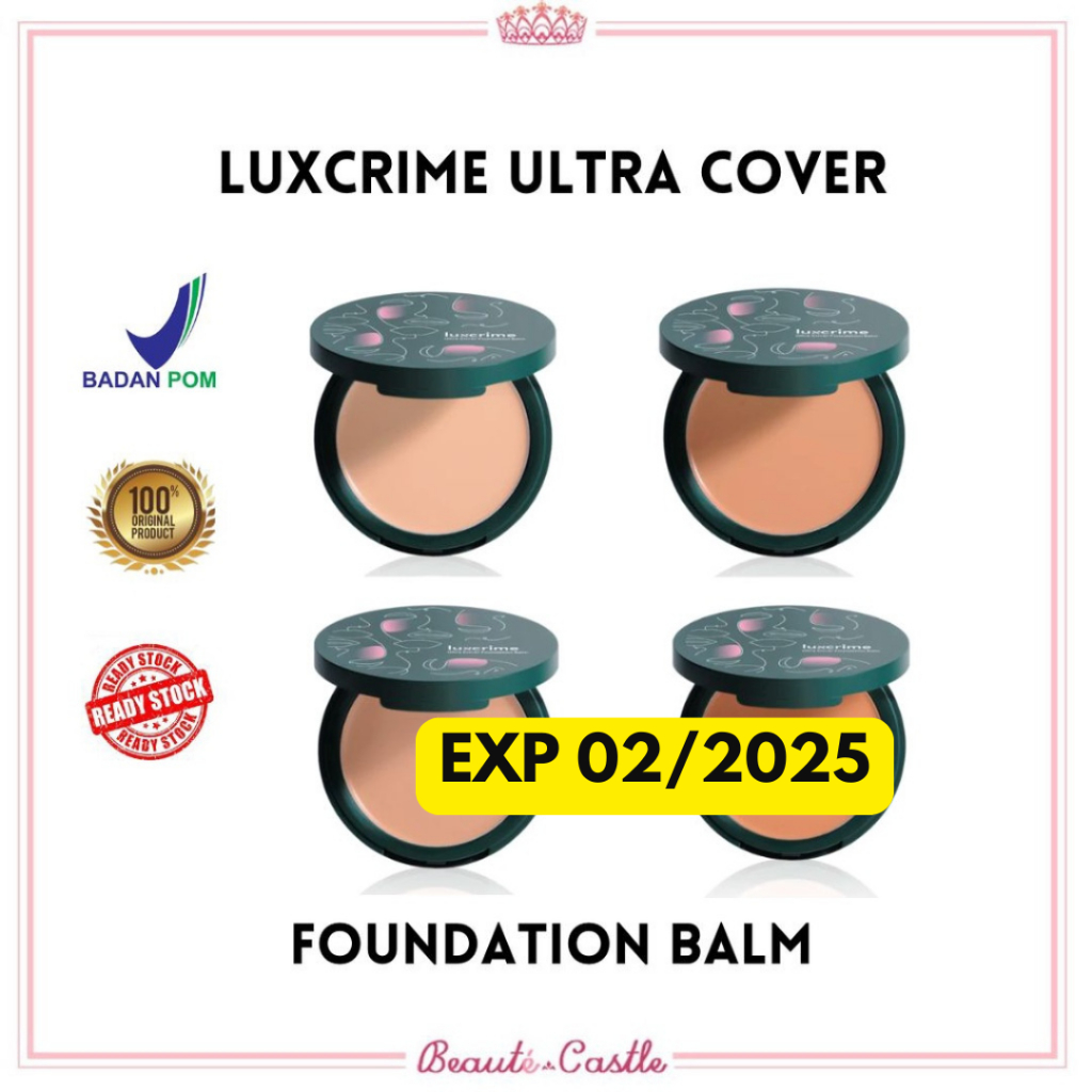 LUXCRIME ULTRA COVER FOUNDATION BALM - Pudding, Cheesecake, Banana Split, Pancake, Waffle, Biscotti,