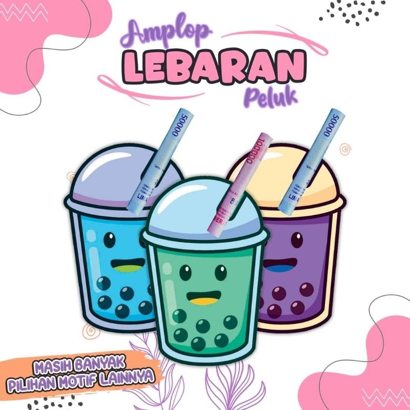 

Amplop lebaran motif Boba isi 12 pcs