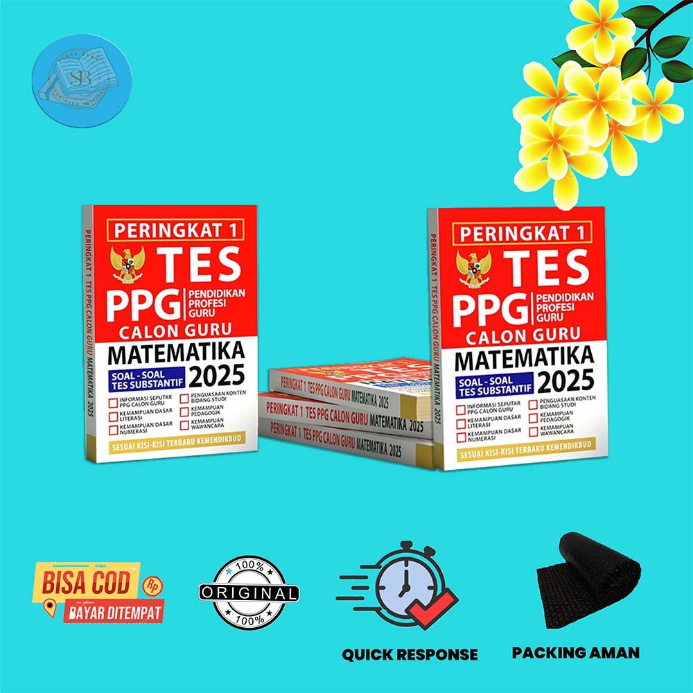 Buku PPG Guru Matematika 2025 - Buku Soal PPG Calon Guru Matematika 2025
