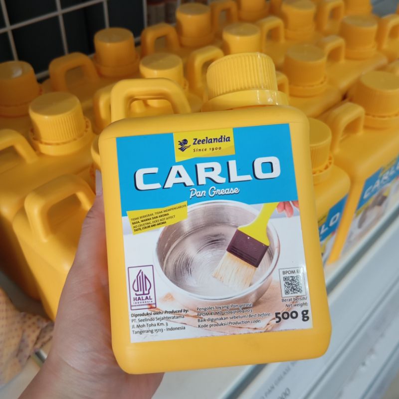 

Zeelandia Carlo Pan Grease 500g Olesan Anti Lengket untuk Pelapis Loyang Panci Teflon Frying Pan