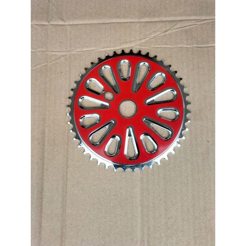 Gir depan sepeda BMX 20 merah 44t