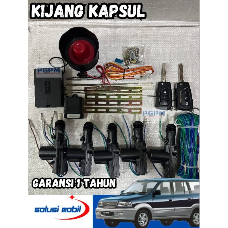 Alarm Central Lock Kijang Kapsul 5 Pintu Garansi 1 Tahun Berkualitas