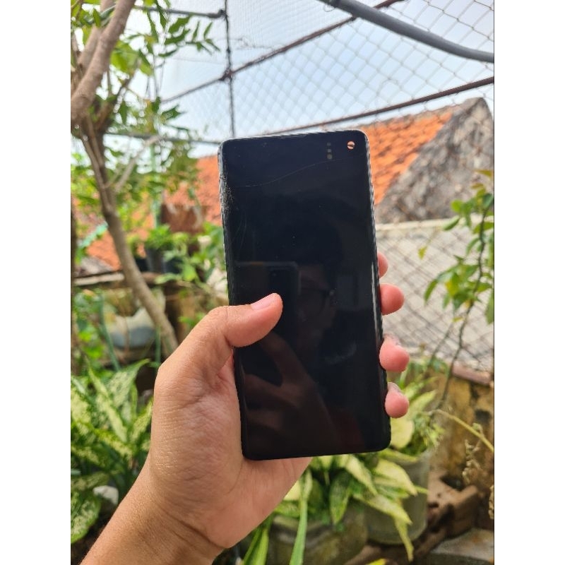 lcd super amoled lengkung original copotan Samsung galaxy s10 minus bonus fingerprint dan frame