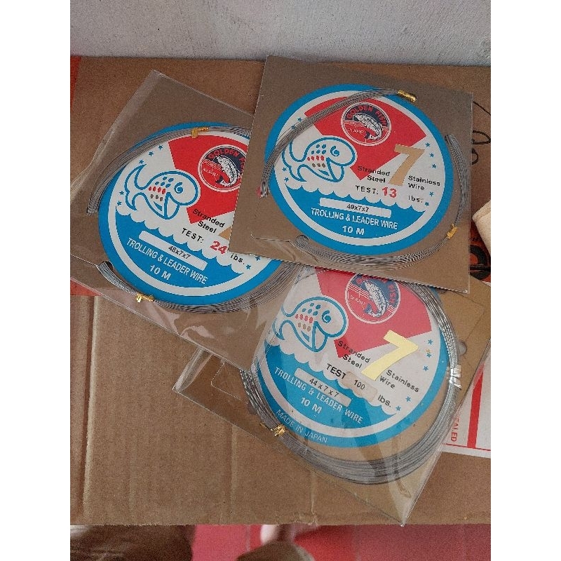 Neklin / Seling / Sling /Wire Golden Fish Trolling & Leader Wire 7x7 10m (Stainless Steel)