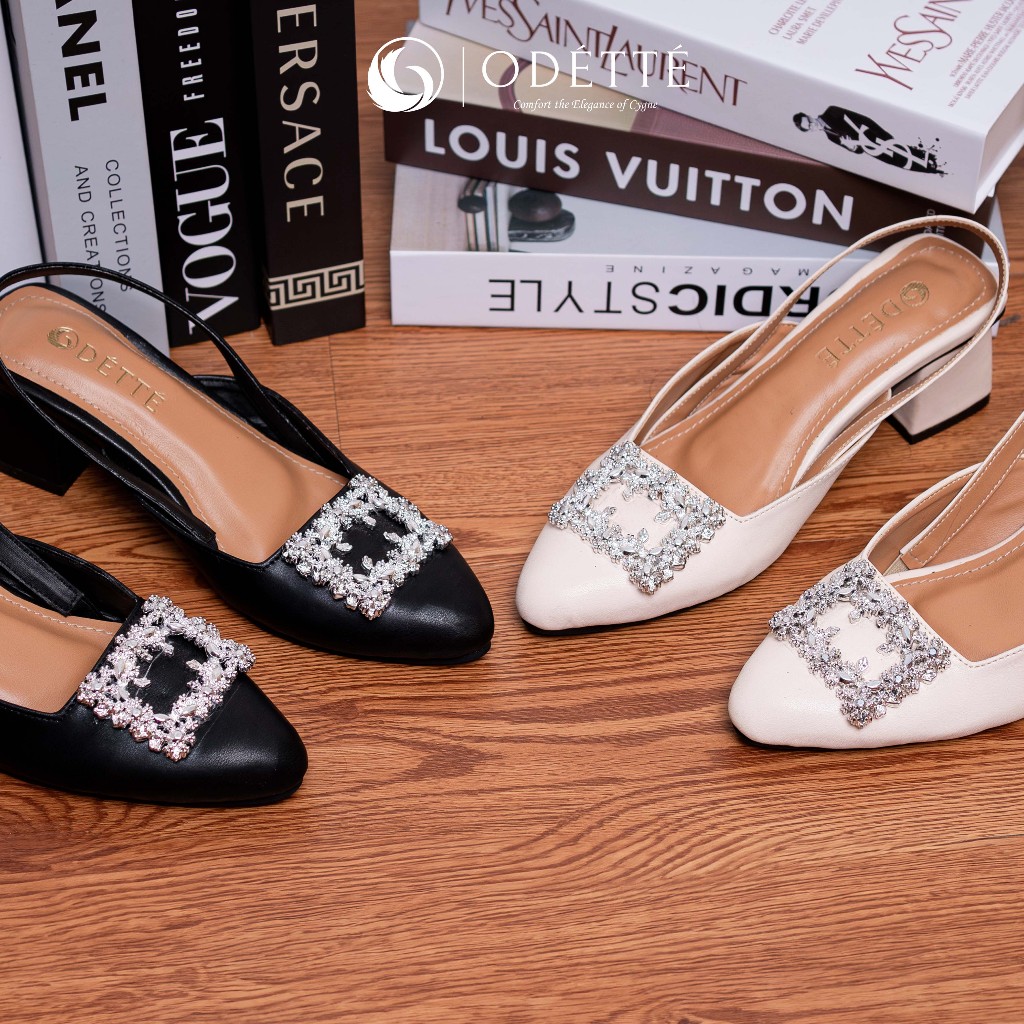 Heels Wanita Elegan Heels Hitam Wanita Hak 5cm