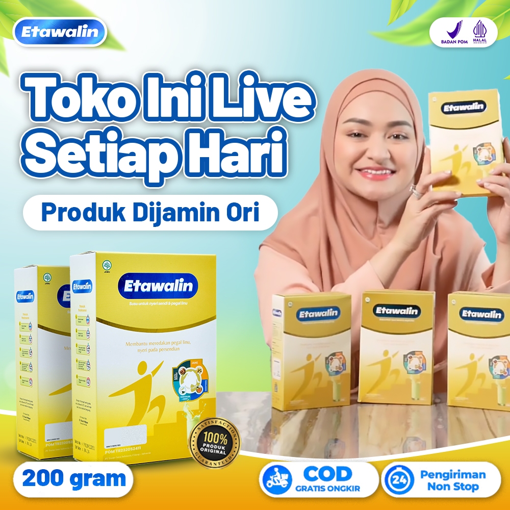 

Etawalin Susu kambing Etawa Kesehatan Atasi Nyeri Sendi Dan Asam Urat Terbaik Original 1 Box 200 gram