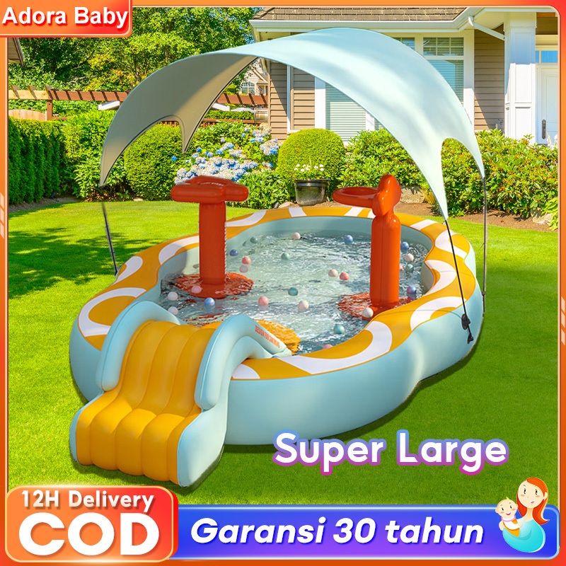 Kolam Renang Anak Perosotan Jumbo 5 in1 Perosotan karet untuk kolam renang anak jumbo