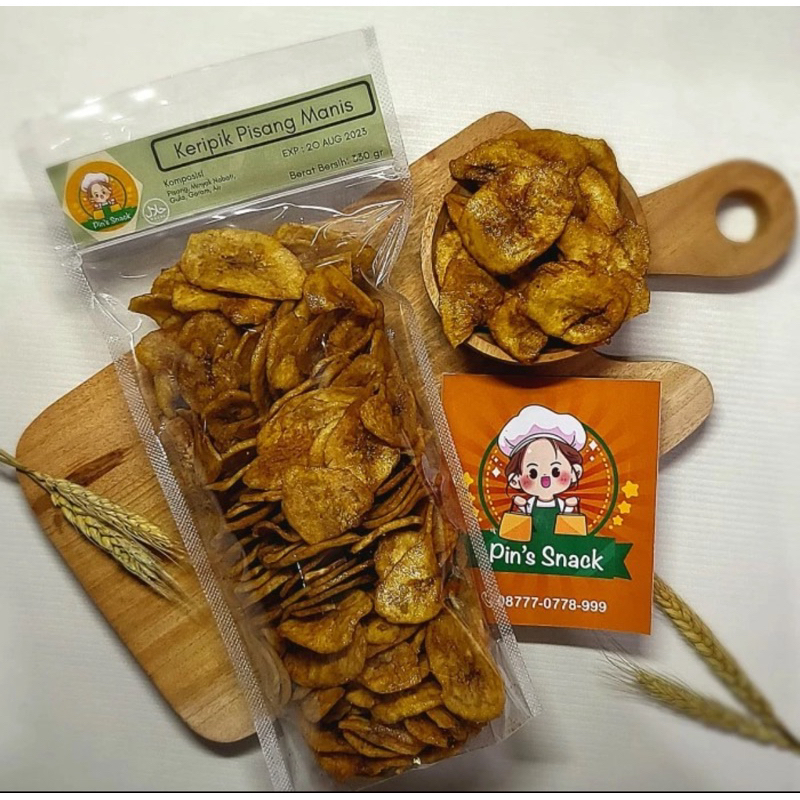 

Kripik Pisang Manis - Pin’s Snack