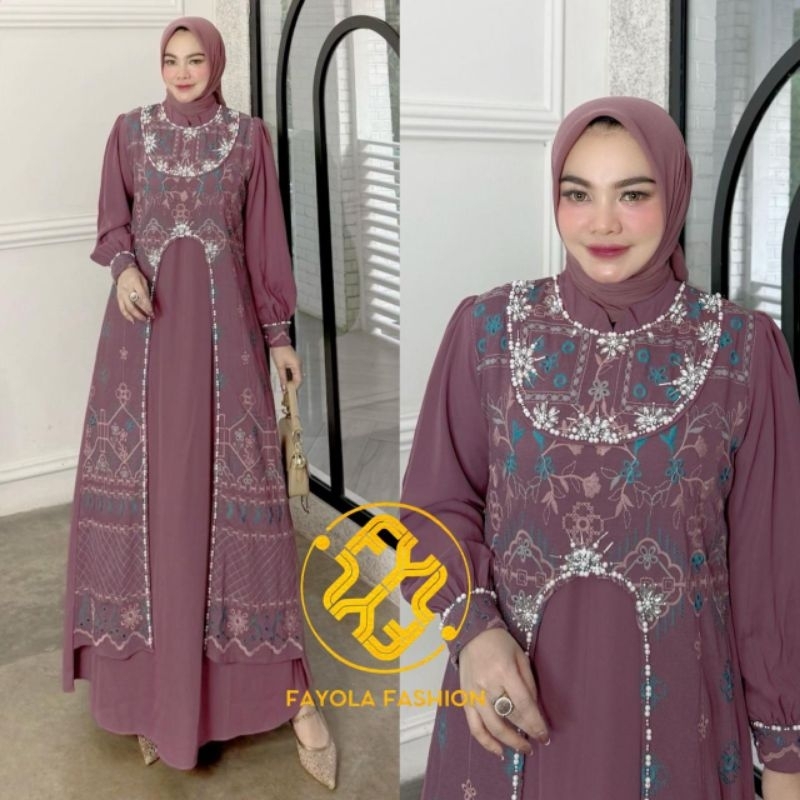 aliza/jazmine dress terbaru by fayola fashion