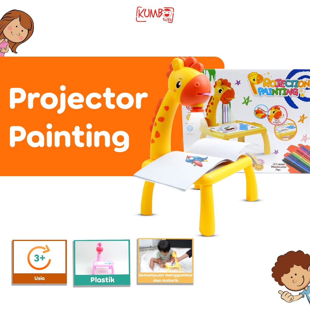 Mainan Edukasi Anak Projector Painting
