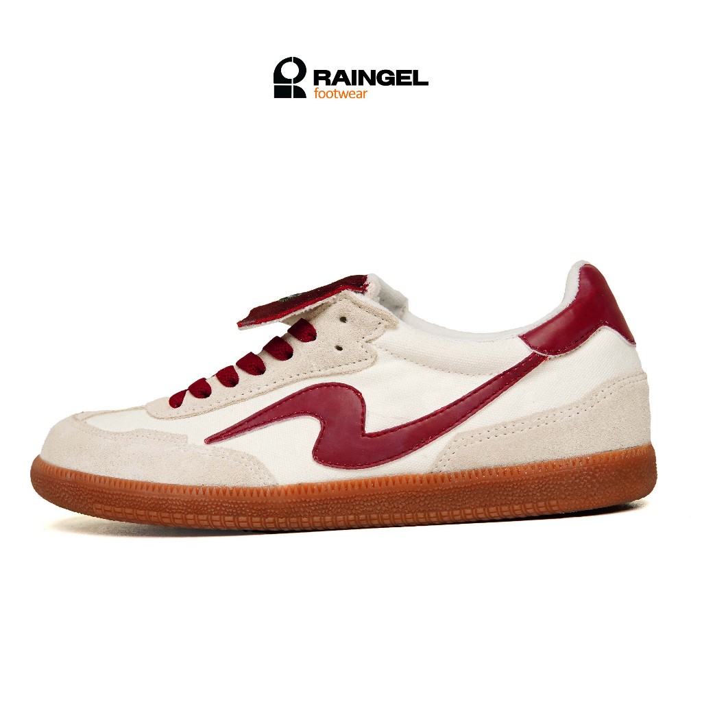 RAINGEL - Sepatu Lokal - Sneakers - UMBRELLA- White Maroon