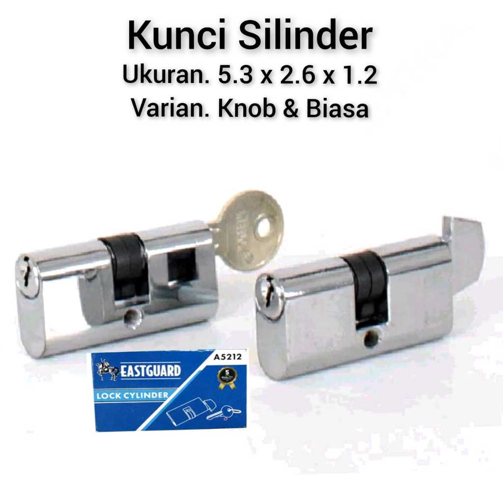 Kunci Silinder Knob Pintu Alumunium Lock Cylinder Knop