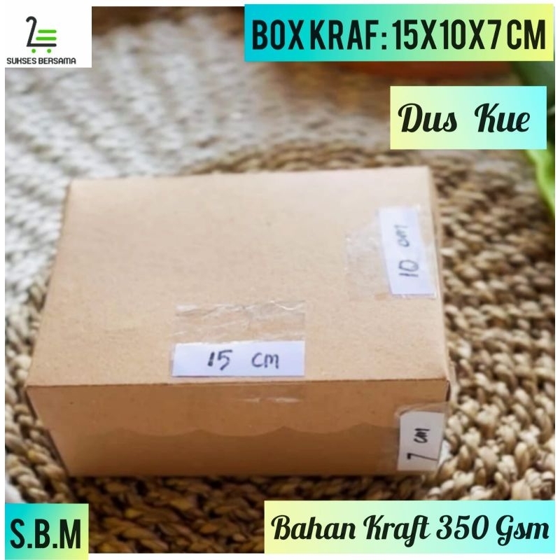 

Dus Kraft 15x10,5x7 cm/Dus Kue /Kotak kue R3A